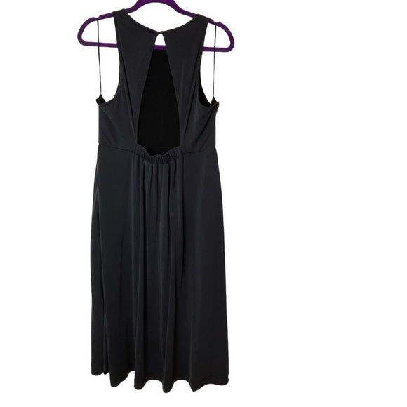 Anthropologie sz Large Black Sleeveless Modal Blend Pullover Lined Maxi Dress - Picture 3 of 10